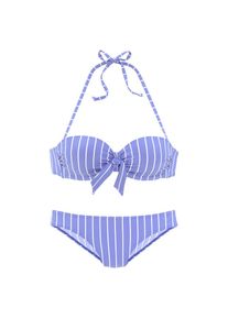 Vivance B&uuml;gel-Bandeau-Bikini mit Zierschleife am Top blau, Gr&ouml;&szlig;e 40