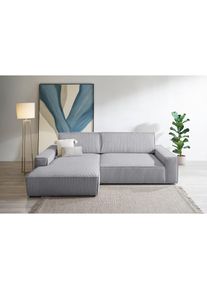 Home Affaire Ecksofa &raquo;NEU: SHERWOOD XXL 284, Big-Sofa L-Form, tiefe Sitzfl&auml;che 95 cm, Cord&laquo; Recamiere rechts/links, als Schlafsofa stellbar, Cord u. 
