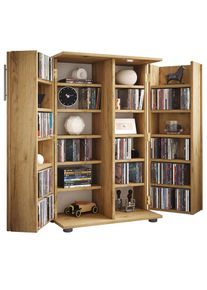 Vcm Media-Regal &raquo;Holz Schrank CD DVD Regal abschlie&szlig;bar Engalo XL&laquo;
