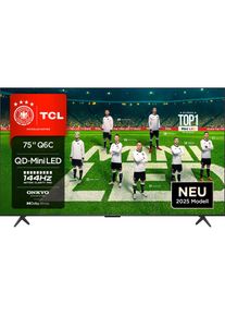 TCL Mini-LED-Fernseher &raquo;75Q6CX2&laquo; 189 cm/75 &prime;&prime; Smart-TV 4K Multi-HDR Dolby Vision, 144Hz, ONKYO Dolby Atmos, Apple Airplay 2