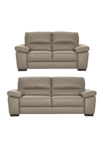 Calia italia Polstergarnitur &raquo;Gaia, hochwertige Garnitur aus 2-Sitzer und 3-Sitzer, edles Design&laquo; Set, 2 Stk. tlg. Ledergarnitur, in zwei hochwertigen