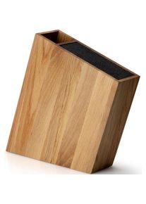 CONTINENTA Messerblock 1 Stk. Eichenholz, integrierter Utensilienbeh&auml;lter