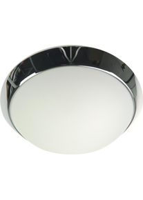 Niermann Deckenleuchte &raquo;Opal matt, Dekorring Chrom&laquo; E27 1 Stk.