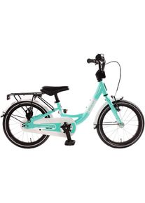 Bachtenkirch Kinderfahrrad &raquo;16" Baxi - aqua&laquo; 1 Gang ohne Schaltung Packung, Alu Kinderfahrrad mit Vollausstattung, erh&auml;ltlich in 14/16/18 Zoll