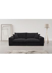 WERK2 Big-Sofa &raquo;Rozzana Mega Sofa mit viel Platz, aktuelle Bez&uuml;ge. Breite 246cm&laquo; mit losen R&uuml;ckenkissen, gem&uuml;tlich, in Cord, Breitcord und Pl&uuml;sch 
