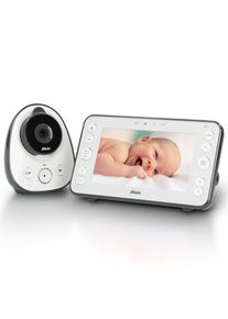 Alecto Video-Babyphone &raquo;DVM-150&laquo; 2 Stk. tlg. gro&szlig;es 5" Farbdisplay, Schlaflieder und Temperaturanzeige