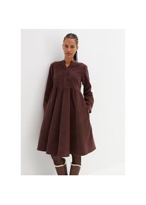 bonprix Midikleid &raquo;Kleid aus Baumwollcord&laquo; Kleid aus Baumwollcord braun, Gr&ouml;&szlig;e 46
