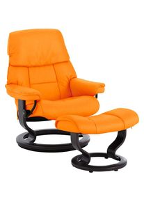 stressless Relaxsessel &raquo;Ruby&laquo; Set, Relaxsessel mit Hocker, mit Classic Base, Gr&ouml;&szlig;e M, Gestell Eiche, Wenge, Braun & Schwarz