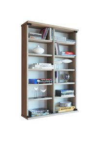 Vcm Media-Regal &raquo;Holz CD DVD Wandregal Schrank Zuntisa Glast&uuml;r&laquo;
