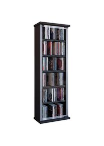 Vcm Media-Regal &raquo;Holz CD DVD Stand Regal Schrank Classic Glast&uuml;r&laquo;