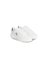 Calvin Klein Jeans Sneaker &raquo;CHUNKY CUPSOLE MONO LTH&laquo; Schn&uuml;rschuh, Halbschuh, Freizeitsneaker mit seitlichem Logo schwarz-wei&szlig;, Gr&ouml;&szlig;e 44