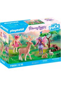 Playmobil Konstruktions-Spielset &raquo;Feen mit s&uuml;&szlig;en Waldtieren (71800), Playmobil Fairies&laquo; Made in Europe