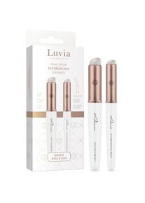 Luvia Cosmetics Kosmetikpinsel-Set &raquo;Silk Brush Duo Elegance&laquo; F&uuml;r makelloses Make-up ohne schmutzige H&auml;nde.