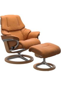 stressless Relaxsessel &raquo;Reno&laquo; Set, Relaxsessel mit Hocker, mit Hocker, mit Signature Base, Gr&ouml;&szlig;e S, M & L, Gestell Eiche