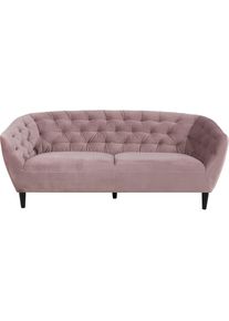 ACTONA GROUP 3-Sitzer &raquo;Ria Couch, Sofa, &laquo; Samtstoff, Massivholz-Beine, Taschenfederkern, Tufting, mit Armlehnen