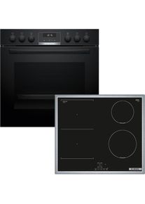 Bosch Induktions Herd-Set &raquo;HND616LS68&laquo; mit Backwagen Hydrolyse 3D Hei&szlig;luft