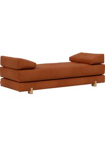 INNOVATION LIVING Stapelliege &raquo;Sigmund 595 Eiche-Beine&laquo; Daybed mit 2 Federkernmatratzen zum t&auml;glichen Gebrauch. Dauerschl&auml;fer