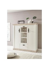 Home Affaire Highboard &raquo;Florenz&laquo; im romantischen Landhaus-Look, Breite 140 cm