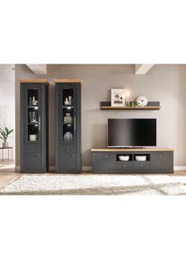 Home Affaire Wohnwand &raquo;Westminster TOPSELLER!&laquo; Set, 2 Vitrinen, Lowboard, Wandregal, 4 Stk. tlg.