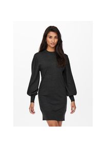 Only Strickkleid &raquo;ONLLABELLE LIFE L/S DRESS KNT NOOS&laquo; mit modischen Ballon&auml;rmeln grau, Gr&ouml;&szlig;e S (36)