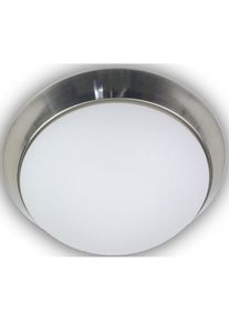 Niermann Deckenleuchte &raquo;Opal matt, Dekorring Nickel matt&laquo; E27 1 Stk.