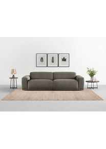 Trendmanufaktur Big-Sofa &raquo;Braga, mit hochwertigem Kaltschaum, Megasofa, in Cord erh&auml;ltlich&laquo; modernes Big-Sofa, Couch mit hohem Sitzkomfort, 254/72/107