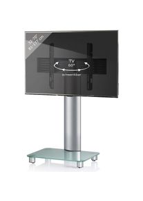 Vcm Wohnzimmertisch &raquo;TV Standfu&szlig; Glas Fernseh Rollen St&auml;nder Fu&szlig; Tosal&laquo; 1 Stk. tlg.