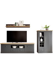 Home Affaire Wohnwand &raquo;Westminster BESTSELLER!&laquo; Set, Lowboard, Kommode, Wandregal, 3 Stk. tlg.