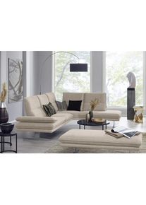 W.Schillig Ecksofa &raquo;broadway, Designsofa, mit tollem Sitzkomfort, L-Form&laquo; Sitztiefenverstellung, Kopfteil- & Seitenteilverstellung, Breite 284cm