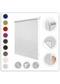 LICHTBLICK ORIGINAL Seitenzugrollo &raquo;Klemmfix Hitzeschutz&laquo; verdunkelnd Perlreflex-beschichtet energiesparend ohne Bohren freih&auml;ngend mit 