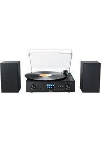 K&auml;rcher Karcher Stereoanlage &raquo;MC 8000DI&laquo; (Bluetooth WLAN Digitalradio (DAB+) Internetradio UKW mit RDS 20 W) Schallplattenspieler, Bluetooth, Stereo 