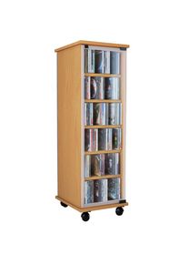 Vcm Media-Regal &raquo;Holz CD DVD Stand Regal Schrank Valenza Glast&uuml;r&laquo;