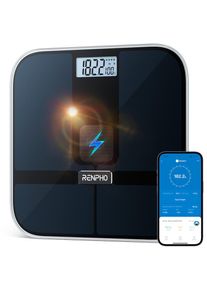 Renpho K&ouml;rper-Analyse-Waage &raquo;Elis Solar 2 Smart Body Scale A020&laquo; Smarte Solar-K&ouml;rperanalysewaage mit 13 K&ouml;rpermessungen
