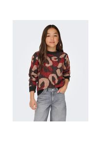 KIDS Only Rundhalspullover &raquo;KOGWILD L/S JQ O-NECK KNT&laquo; schwarz, Gr&ouml;&szlig;e 158/164