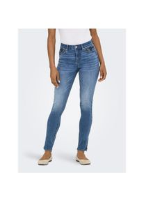 Only Skinny-fit-Jeans &raquo;ONLWAUW MW ZIP SK ANK DNM BOX&laquo; blau, Gr&ouml;&szlig;e L (40)