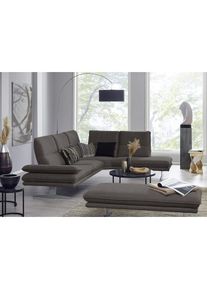 W.Schillig Ecksofa &raquo;broadway, Designsofa, mit tollem Sitzkomfort, L-Form&laquo; Sitztiefenverstellung, Kopfteil- & Seitenteilverstellung, Breite 284cm