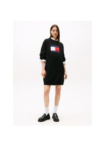 Tommy Jeans Strickkleid &raquo;TJW FLAG SWEATER DRESS EXT&laquo; schwarz, Gr&ouml;&szlig;e S (36)