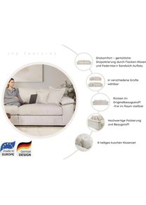 Home Affaire Big-Sofa &raquo;Soft&Cosy XXL, B: 303 cm - OTTO. Verl&auml;ssliche Qualit&auml;t.&laquo; Mega-Sofa, Cord oder Chenille-Struktur, mit Federkern & 4 Zierkissen