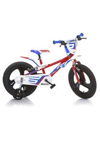 DINO Kinderfahrrad &raquo;Mountainbike&laquo; 1 Gang mit St&uuml;tzr&auml;dern, Frontschild und coolen Schutzblechen