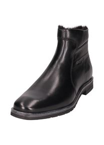 Bugatti Westernstiefelette Stiefelette, Business Schuh mit Warmfutter und Rei&szlig;verschluss schwarz, Gr&ouml;&szlig;e 44