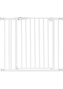 hauck T&uuml;rschutzgitter &raquo;Clear Step Autoclose 2 Set inklusive Verl&auml;ngerung 9 cm, White&laquo; auch als Treppenschutzgitter verwendbar; 84-89 cm; flacher 