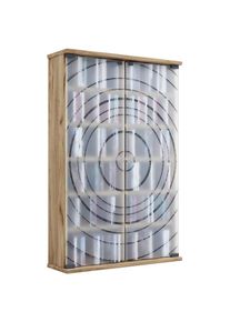 Vcm Media-Regal &raquo;Holz CD DVD Stand Regal Schrank Glast&uuml;r Tilano L&laquo;