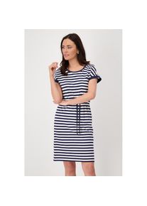 monari Shirtkleid &raquo;Kleid Ringel&laquo; Brusttasche aufgesetzte Tasche mit Streifen blau, Gr&ouml;&szlig;e 38