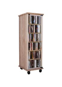 Vcm Media-Regal &raquo;Holz CD DVD Stand Regal Schrank Valenza Glast&uuml;r&laquo;