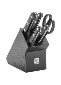 Zwilling Messerblock &raquo;Gourmet&laquo; 6 Stk. Messerblock mit 4 Messern + 1 Schere, Buche, Sonderschmelze, Schwarz