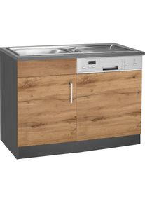 KOCHSTATION Sp&uuml;lenschrank &raquo;KS-Colmar&laquo; 110 cm, Front und Sockelblende f&uuml;r teilintegrierten Geschirrsp&uuml;ler