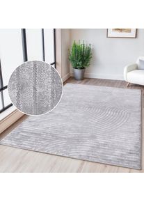 OTTO home Teppich &raquo;Luvu, mit Hoch-Tief-Struktur&laquo; rechteckig 12 mm H&ouml;he Modernes Design, Boho-Charme, dezenter Glanz, Wohnzimmer, Schlafzimmer