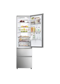 Haier K&uuml;hl-/Gefrierkombination 3D 60 Series 7 &raquo;HTW7620ANMG&laquo; 205 cm hoch 59, 5 cm breit WIFI connected, Innovative Gefrier-Schubladen: Sparen Energie