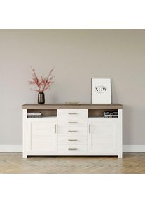 set one by Musterring Sideboard &raquo;York&laquo; Typ 55, mit viel Stauraum, im Landhaus-Stil, B 184 x H 95 cm