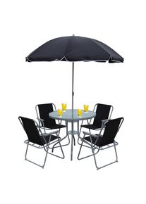 Vcm Garten-Essgruppe &raquo;6tlg Balkonset Gartenm&ouml;bel Stapelst&uuml;hle Set Maxola&laquo;